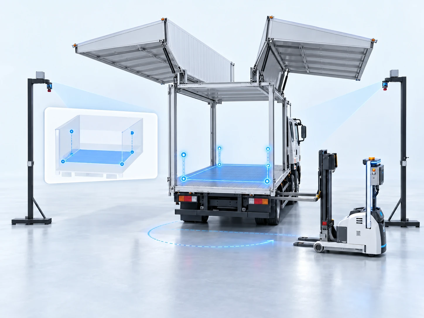 Truck Loading And Unloading Positioning System