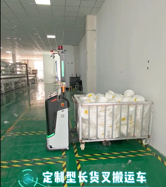 纺织生产跨楼层运输